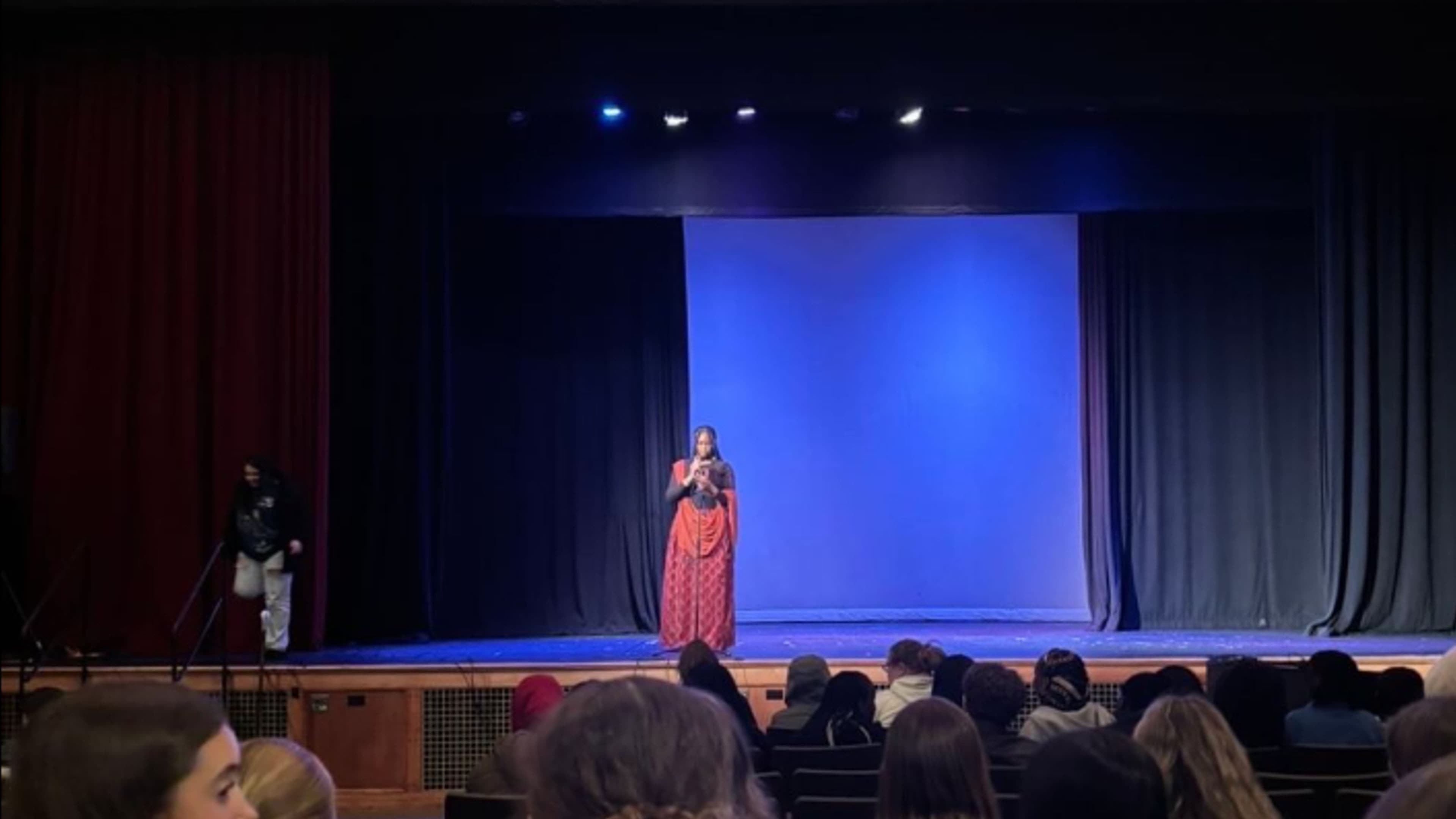 Culture Day at Deering High School backdrop